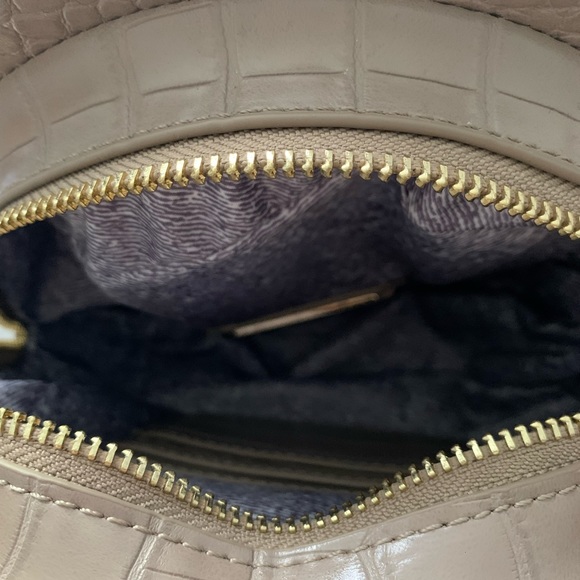 Taupe round crossbody bag - Picture 5 of 5